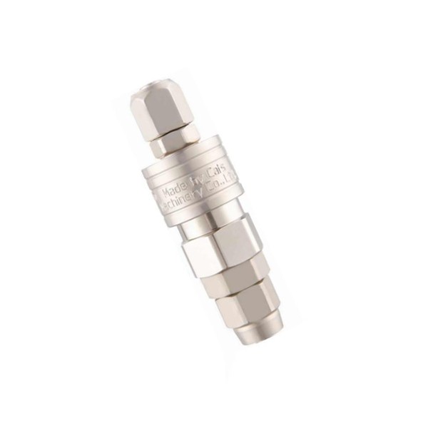 Halbautomatischer Einhand-Schnellverbinder aus mattem Nickel