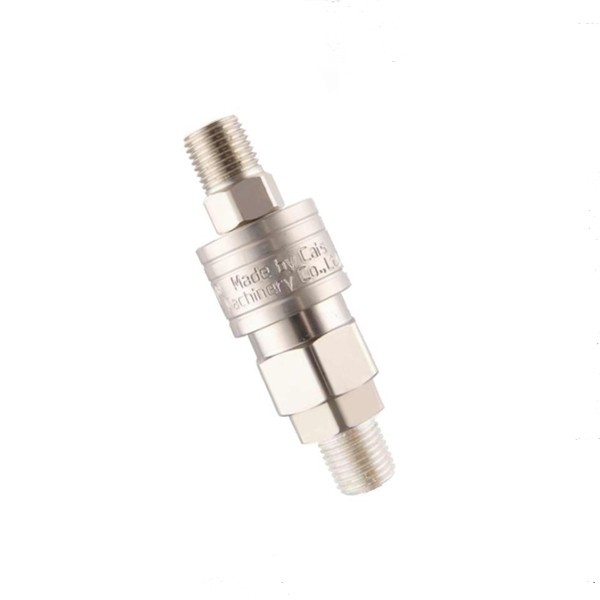 Halbautomatischer Einhand-Schnellverbinder aus mattem Nickel