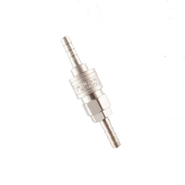Halbautomatischer Einhand-Schnellverbinder aus mattem Nickel